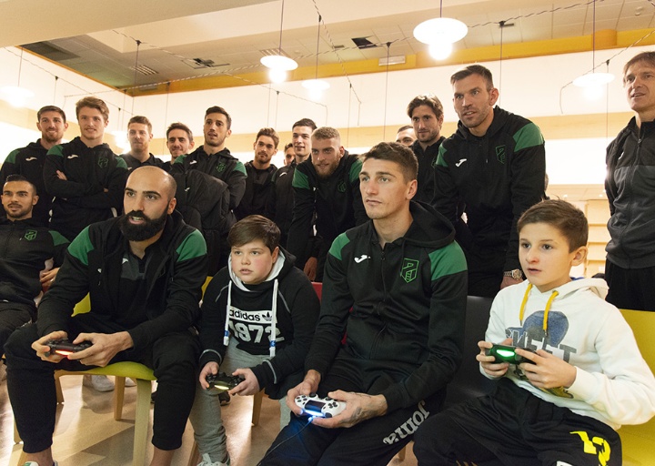 Incontro col Pordenone Calcio all'esordio in Serie B (2019)