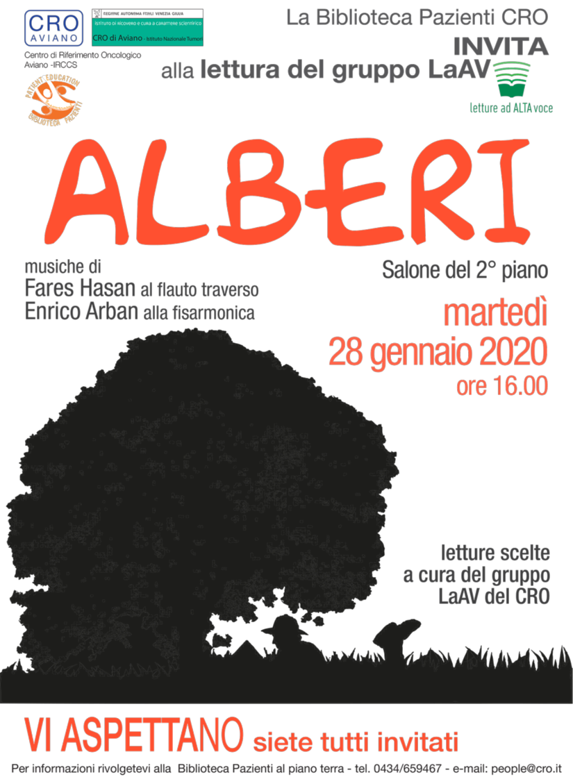 La locandina dell'evento Alberi