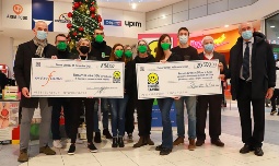 La consegna della donazione