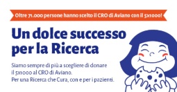 Cinque per mille: CRO si conferma secondo Istituto pubblico in Italia